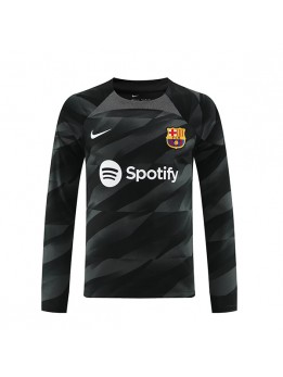 Barcelona Målvakt Replika Borta Kläder 2023-24 Långärmad